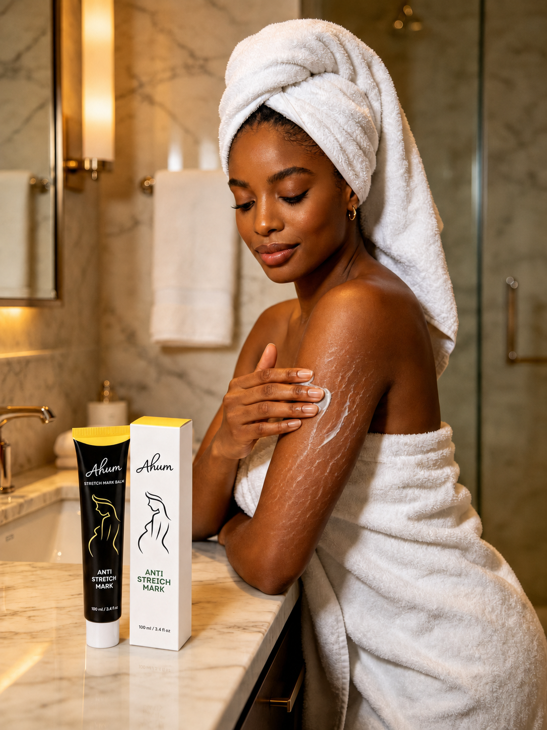 🌿 Ahum Anti Stretch Mark Balm — 100ml - Image 6