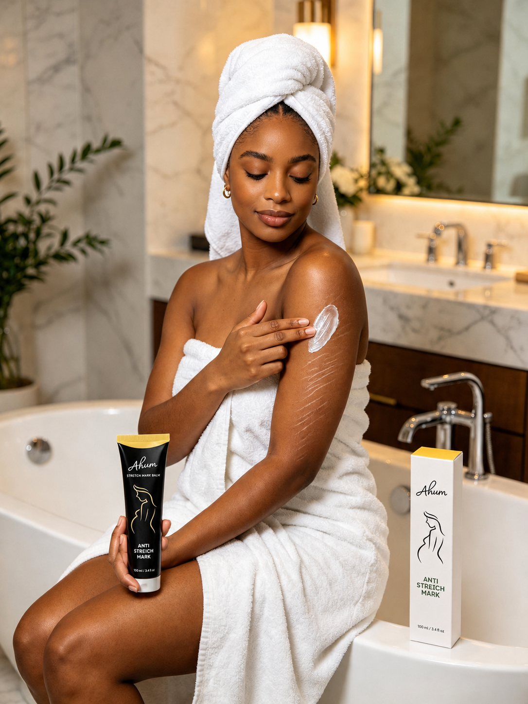 🌿 Ahum Anti Stretch Mark Balm — 100ml - Image 7