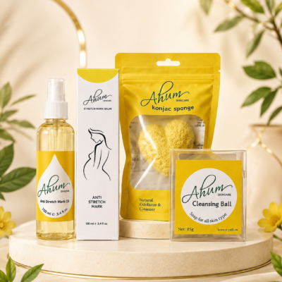 🌿 Ahum Anti Stretch Marks 4 In 1 Collection