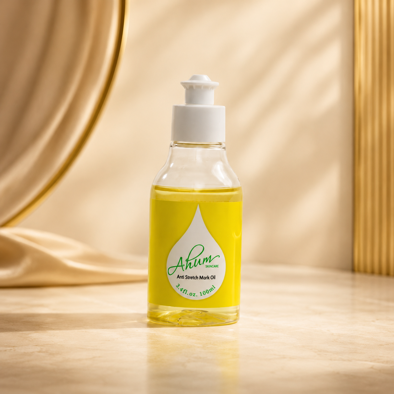 🌿 Ahum Stretch Mark Oil — Natural Stretch Mark Care Oil | 100ml